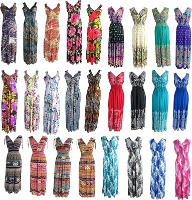 Wholesale lot of 25 Long DressMaxi SundressBeach DressVacation Dress