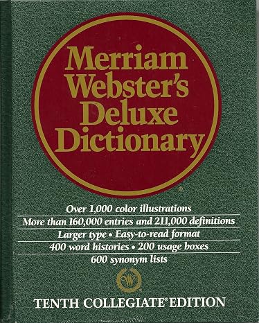 Dic Merriam Websters Deluxe Dictionary