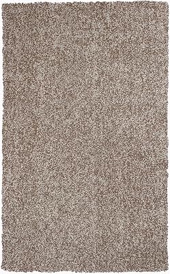 New Home Andrews Modern & Contemporary Plush Shag Area Rug Beige Heather 27 X 45