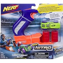 Nerf C0781 NER Nitro THROTTLESHOT Blitz Blue