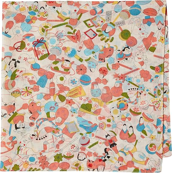 Yamamoto Nishoten Japanese Goods, Kyoto Goods, Yosachodo Handkerchief, Pictorial Paper 21-22-12316