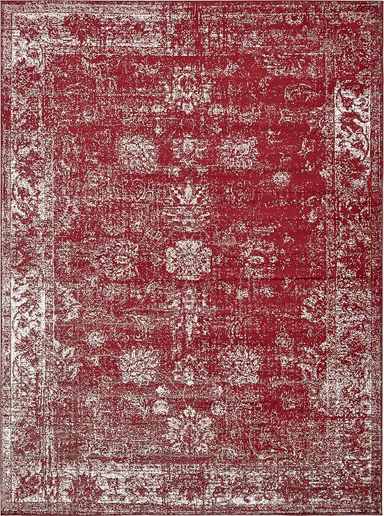 Unique Loom 3134047 Sofia Area Rug, 9'0" x 12'0", Burgundy