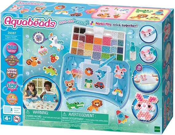 Aquabeads 35087 Craft Studio Starter Set Water Bead Craft Set in a Carry Case for Children from 4 Years Old, Child-Safe, No Ironing or Gluing Required